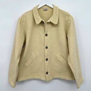 CP Shades Jacket Coat Size‎ M Oversize Cotton Textured Lagenlook Coastal Beachy